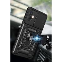 Newface İnfinix Hot 40 Pro Kılıf Pars Lens Yüzüklü Silikon - Lacivert