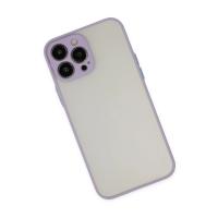 Newface iPhone 13 Pro Max Kılıf Montreal Silikon Kapak - Mor