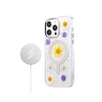 Newface iPhone 14 Pro Flower Magsafe Kapak - Sarı