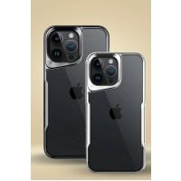 Newface iPhone 15 Pro Max Kılıf Boyi Silikon Kapak - Gümüş