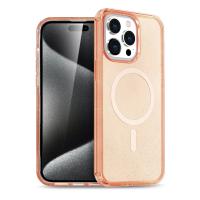 Newface iPhone 15 Pro Kılıf Star Magsafe Kapak - Turuncu