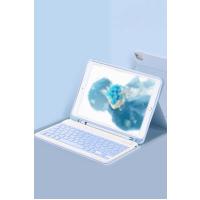 Newface iPad 5 Air 9.7 Kılıf KC01 Smart Klavyeli Tablet Kılıfı - Mavi