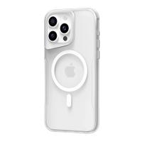 Newface iPhone 15 Pro Max Kılıf PC Poso Magsafe Kapak - Şeffaf