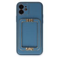 Newface iPhone 12 Kılıf Coco Elit Kapak - Mavi