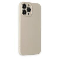 Newface iPhone 13 Pro Kılıf Nano içi Kadife Silikon - Bej