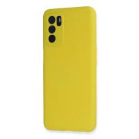 Newface Oppo A16 Kılıf Nano içi Kadife Silikon - Sarı