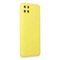 Newface Realme C11 Kılıf Nano içi Kadife Silikon - Sarı