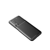 Newface Realme 7 Kılıf Auto Focus Karbon Kapak - Siyah
