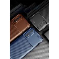 Newface Realme 7 Kılıf Auto Focus Karbon Kapak - Siyah