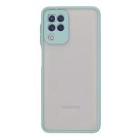 Newface Samsung Galaxy A22 Kılıf Montreal Silikon Kapak - Turkuaz