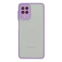 Newface Samsung Galaxy A22 Kılıf Montreal Silikon Kapak - Mor