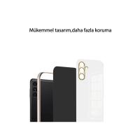 Newface Samsung Galaxy A55 5G Kılıf Volet Silikon - Mavi