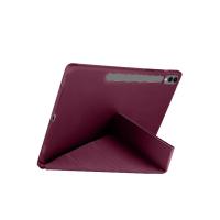 Newface Samsung Galaxy X610 Tab S9 FE Plus 12.4 Kılıf Kalemlikli Mars Tablet Kılıfı - Mürdüm