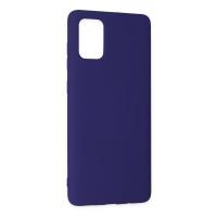 Newface Samsung Galaxy A71 Kılıf Nano içi Kadife Silikon - Mor