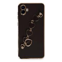 Newface Samsung Galaxy A04 Kılıf Esila Silikon - Siyah