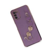 Newface Samsung Galaxy A03S Kılıf Esila Silikon - Mor