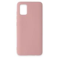 Newface Samsung Galaxy A51 Kılıf Nano içi Kadife Silikon - Pudra
