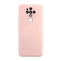 Newface Tecno Camon 16 Kılıf Nano içi Kadife Silikon - Pudra