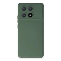 Newface Xiaomi Poco X6 Pro Kılıf Nano içi Kadife Silikon - Koyu Yeşil