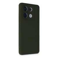 Newface Xiaomi Redmi Note 13 Pro 5G Kılıf Nano içi Kadife Silikon - Koyu Yeşil