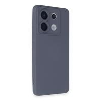 Newface Xiaomi Redmi Note 13 Pro 5G Kılıf Nano içi Kadife Silikon - Gri
