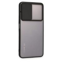 Newface Xiaomi Redmi Note 11T Kılıf Palm Buzlu Kamera Sürgülü Silikon - Siyah