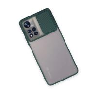 Newface Xiaomi Redmi Note 11T Kılıf Palm Buzlu Kamera Sürgülü Silikon - Yeşil