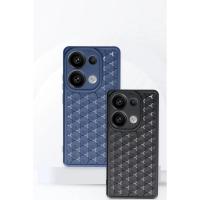 Newface Xiaomi Redmi Note 13 Pro 5G Kılıf Petek Silikon Kapak - Lacivert