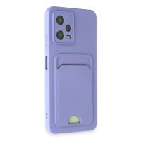 Newface Xiaomi Redmi Note 12 4G Kılıf Kelvin Kartvizitli Silikon - Lila