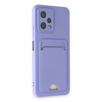 Newface Xiaomi Redmi Note 12 4G Kılıf Kelvin Kartvizitli Silikon - Lila
