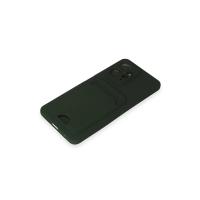Newface Xiaomi Redmi Note 12 4G Kılıf Kelvin Kartvizitli Silikon - Koyu Yeşil
