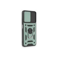 Newface Xiaomi Redmi Note 12 4G Kılıf Pars Lens Yüzüklü Silikon - Yeşil