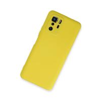 Newface Xiaomi Poco X3 GT Kılıf Nano içi Kadife Silikon - Sarı