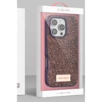 Onegif iPhone 16 Pro Bright Simli Kapak - Gümüş