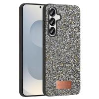 Onegif Samsung Galaxy S25 Bright Simli Kapak - Gümüş
