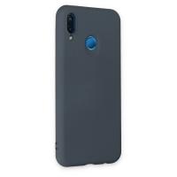 Newface Huawei P20 Lite Kılıf Nano içi Kadife Silikon - Gri
