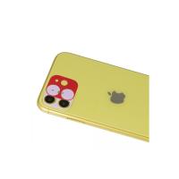 Newface iPhone 11 Rainbow Kamera Lens Koruma Cam - Kırmızı