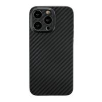 Newface iPhone 13 Pro Kılıf Karbon PP Silikon - Siyah