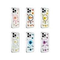 Newface iPhone 15 Pro Max Kılıf Daisy Simli Magsafe Kapak - Siyah