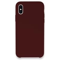 Newface iPhone XS Max Kılıf Lansman Legant Silikon - Bordo