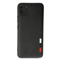 Newface Realme C11 Kılıf Loop Deri Silikon - Siyah