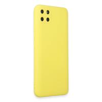 Newface Realme C11 Kılıf Nano içi Kadife Silikon - Sarı