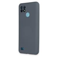 Newface Realme C21 Kılıf Nano içi Kadife Silikon - Gri
