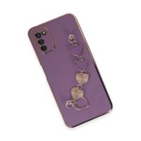 Newface Samsung Galaxy A03S Kılıf Esila Silikon - Mor