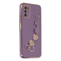 Newface Samsung Galaxy A03S Kılıf Esila Silikon - Mor