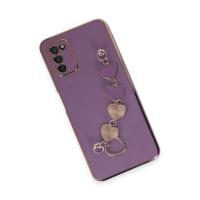 Newface Samsung Galaxy A03S Kılıf Esila Silikon - Mor