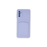 Newface Samsung Galaxy A14 4G Kılıf Kelvin Kartvizitli Silikon - Lila