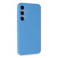 Newface Samsung Galaxy A35 5G Kılıf Nano içi Kadife Silikon - Mavi