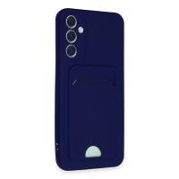 Newface Samsung Galaxy A54 5G Kılıf Kelvin Kartvizitli Silikon - Lacivert