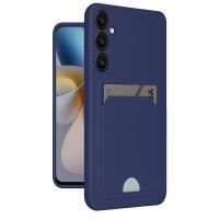 Newface Samsung Galaxy A55 5G Kılıf Kelvin Kartvizitli Silikon - Lacivert